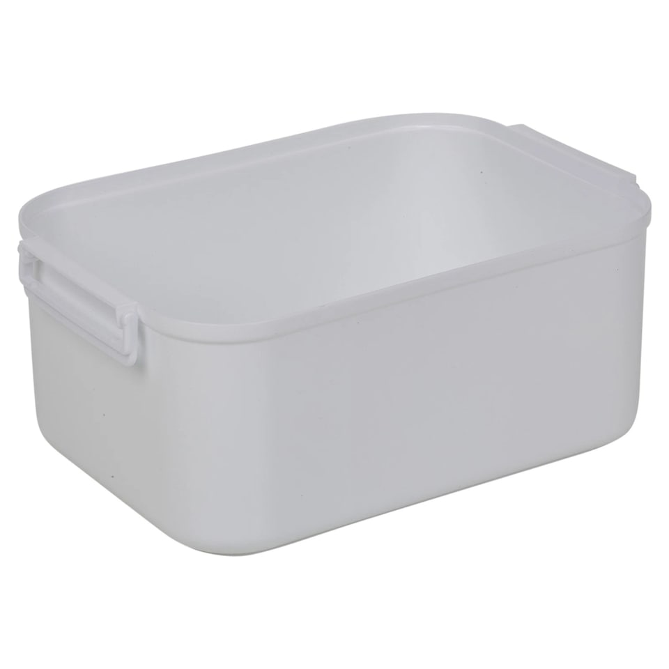 image 1 of Portable Sewing Accessories Box Kit 2 Layer Storage Organiser Trays Carry Handle | Multi | White