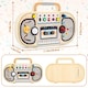 image 4 of Wooden LED Radio Music Toy – Interactive Light & Sound Activity Board for Toddlers 12M+
