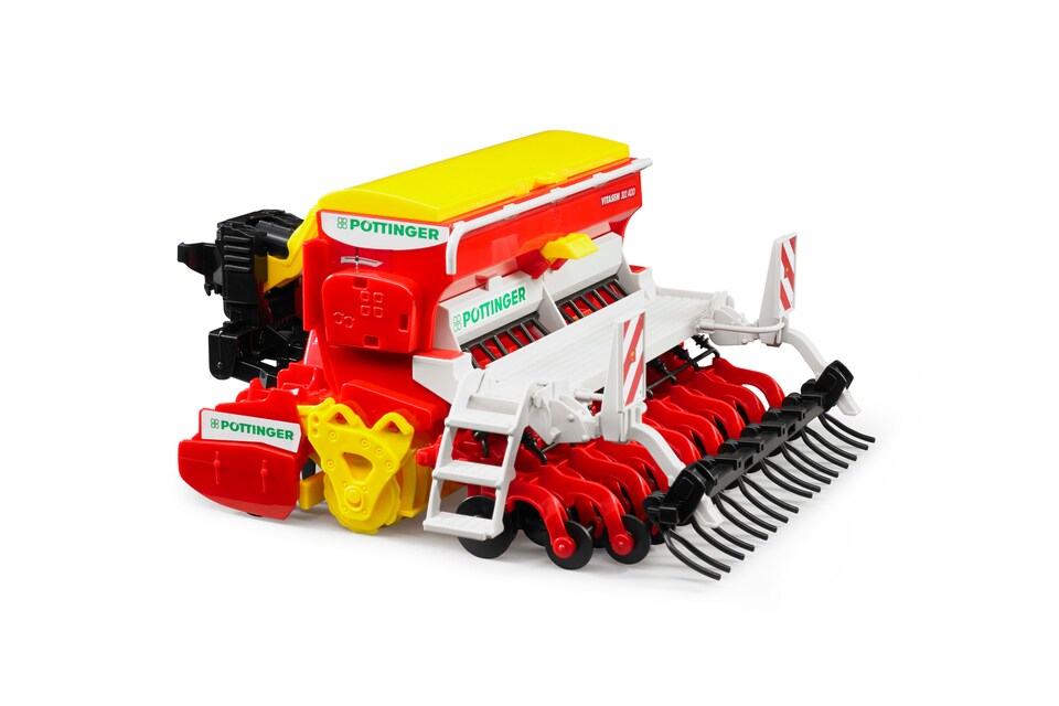image 1 of Bruder Pottinger Vitasem 302 ADD harrow-mounted seed drill Detailed Vehicle & Playset Model