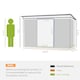 image 5 of Outsunny 7 x 4ft Outdoor Garden Storage Shed for Backyard Patio Black