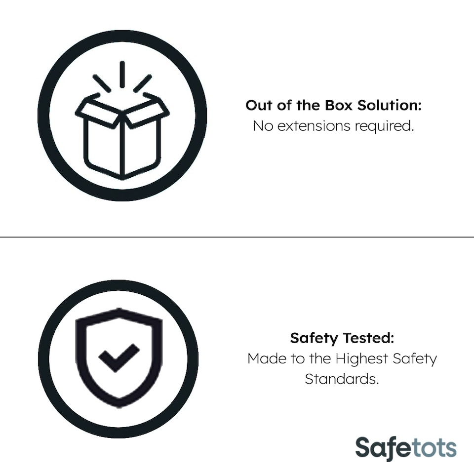 image 1 of Bettacare Auto Close Stair Gate, 68.5cm - 75cm, Matt Black, Narrow, Narrow Pressure Fit Safety Gate, Baby Gate