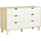 image 6 of HOMCOM Chest of Drawers, 6 Drawer Unit Storage Chest Bedroom