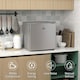 image 8 of HOMCOM 35L Tabletop Freezer with Adjustable Temperature Wire Shelf Grey