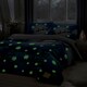 image 2 of Bedlam Santa Glow In The Dark Duvet Cover Set Multi