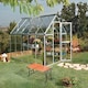 image 3 of Greenhouse Harmony 6 x 12 - Polycarbonate - L370 x W185 x H208 cm - Silver