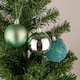 image 2 of 60mm/6Pcs Christmas Baubles Shatterproof Turquoise,Tree Decorations