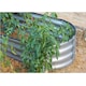 image 3 of Gr8 Garden Outdoor Raised Bed Planter Oval Galvanised Steel Trough Box 120x61x30cm