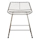 image 5 of Interioirs by Premier Bronze Metal Wire Bar Chair, Sturdy Metal Chair for Bar, Breakfast Wire Chair for Home