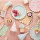 image 4 of Assorted Pastel Floral Tea Party Paper Cups 250ml - Pack of 8
