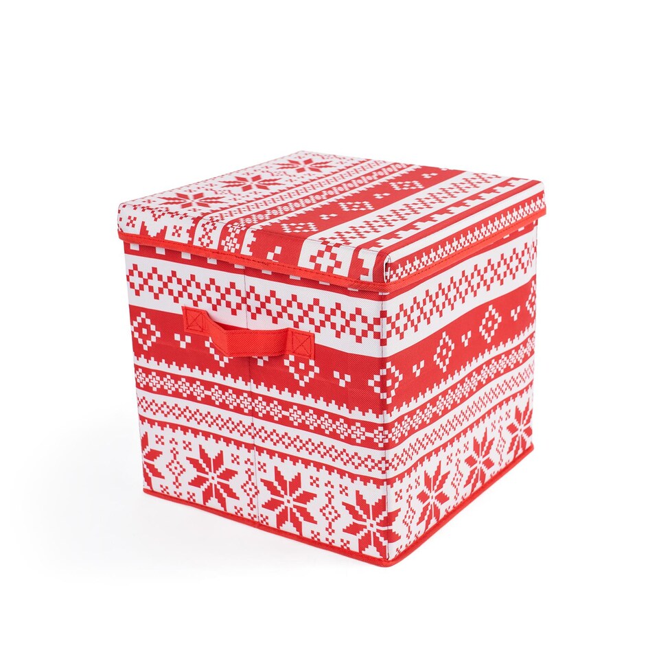 image 1 of OHS Christmas Bauble Storage Box Festive Decoration Organiser 64 Slots