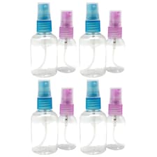 Travel Spray Bottles Set | 30ml & 50ml Refillable Plastic Atomiser Bottles for Perfume, Aftershave & Liquids