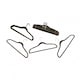 image 8 of Pack of 20 Grey Non-Slip Space Saving Velvet Clothes Garment Coat Suit Hangers