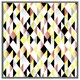 image 4 of Yellow, pink & black geometric pattern (Picture Frame) Brown | Oak | XL