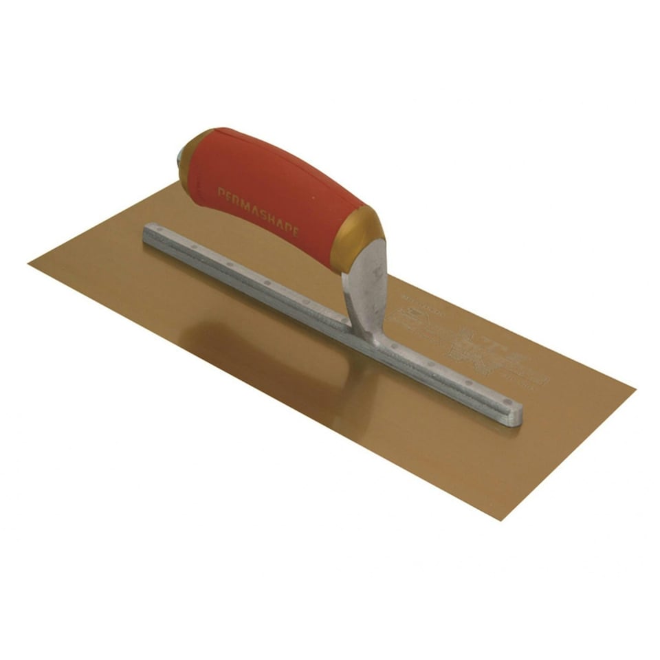 Marshalltown Permashape Finishing Gold S/s Trowel - Multi Colour - 300 x 125mm (12 x 5in)
