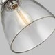 image 3 of Baskin 1 Light Dome Ceiling Pendant Polished Nickel, E27