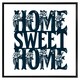 image 2 of Home sweet home type (Picutre Frame) Grey | S