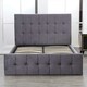 image 7 of Ottoman Storage Bed grey 3ft single velvet cushioned bedroom