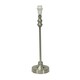 image 3 of ValueLights Maggie Brushed Chrome Silver Candlestick Slim Table Lamp Base