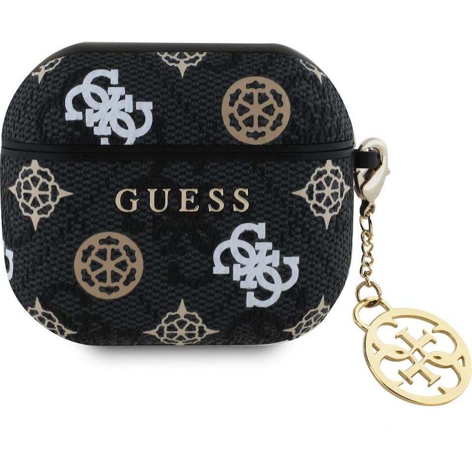 image 1 of Guess PU 4G Peony Charm Case for Airpods 3 Black - GUA3P4RPEK