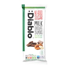 Diablo No Added Sugar Milk Chocolate with Almonds 75g