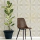 image 2 of NuWallpaper NUS3575 Inuition Peel & Stick Wallpaper, White & Gold | White | White & Gold | 2.86m² | 1