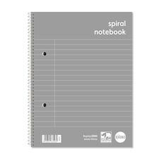 Pack of 5 Rhino A5+ 160 Pages 8mm Lined with Margin Spiral Softback NoteBooks