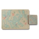 image 1 of 12 Piece Placemat And Coaster Set With Designer Artwork And Wood Bottom