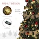 image 4 of HOMCOM 5ft Artificial Christmas Tree with LED Lights and Red Decorations