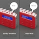 image 7 of Portable DAB/DAB+/FM Radio Dual Alarm Clock with Built-In Rechargeable Battery - RDS, DRC, Prune & AUX Output - August MB225R