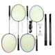 image 1 of Oypla 4 Player Garden Badminton Set w/ Racket, Net, Shuttlecocks & Carry Bag