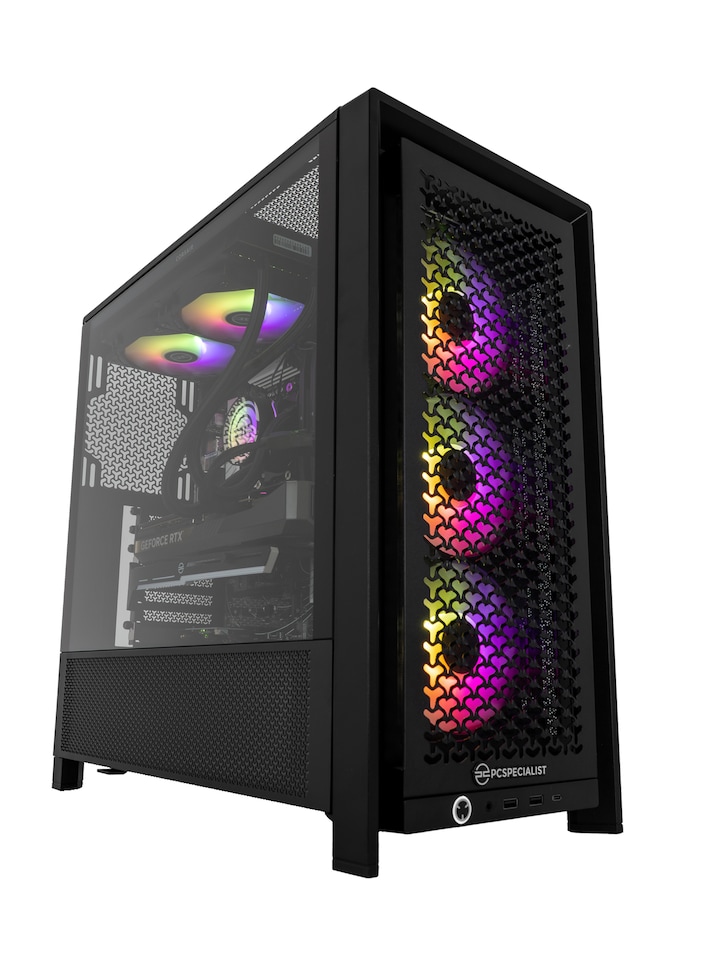 image 1 of PCSpecialist PRO Gaming PC - Ryzen 7 7800X3D Nvidia RTX 5070Ti 32GB RAM 2TB M.2 SSD Windows 11 Home