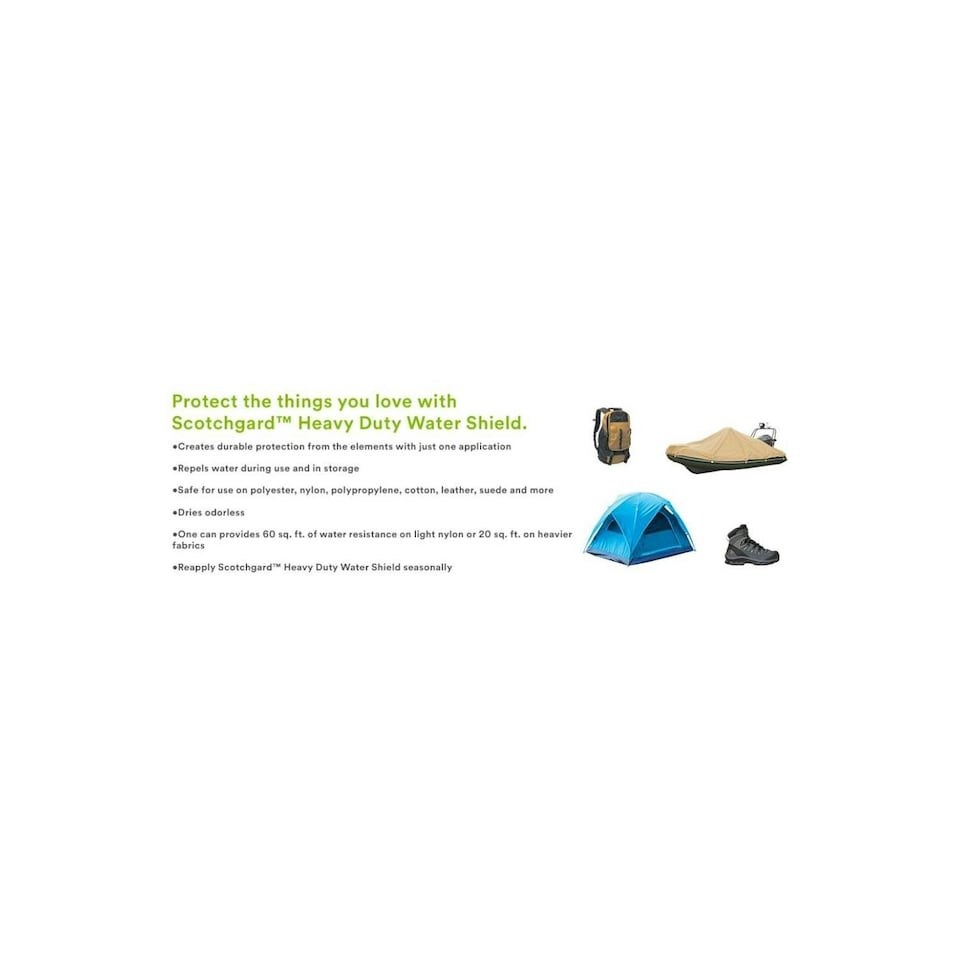 image 1 of 5 x Scotchgard Water Shield Waterproof Tent Gear Clothing Protector Spray 400ml