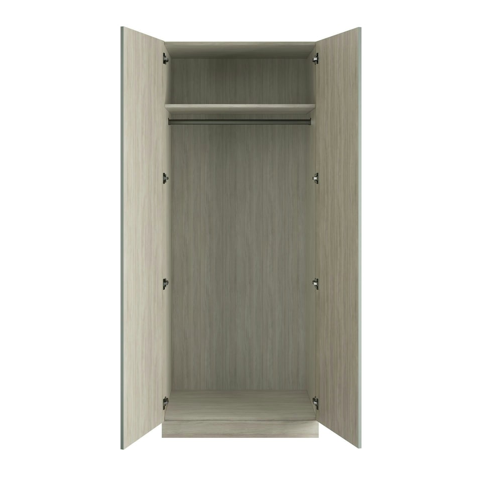 image 1 of Shaker Sage Green Double Wardrobe Single Rail Green