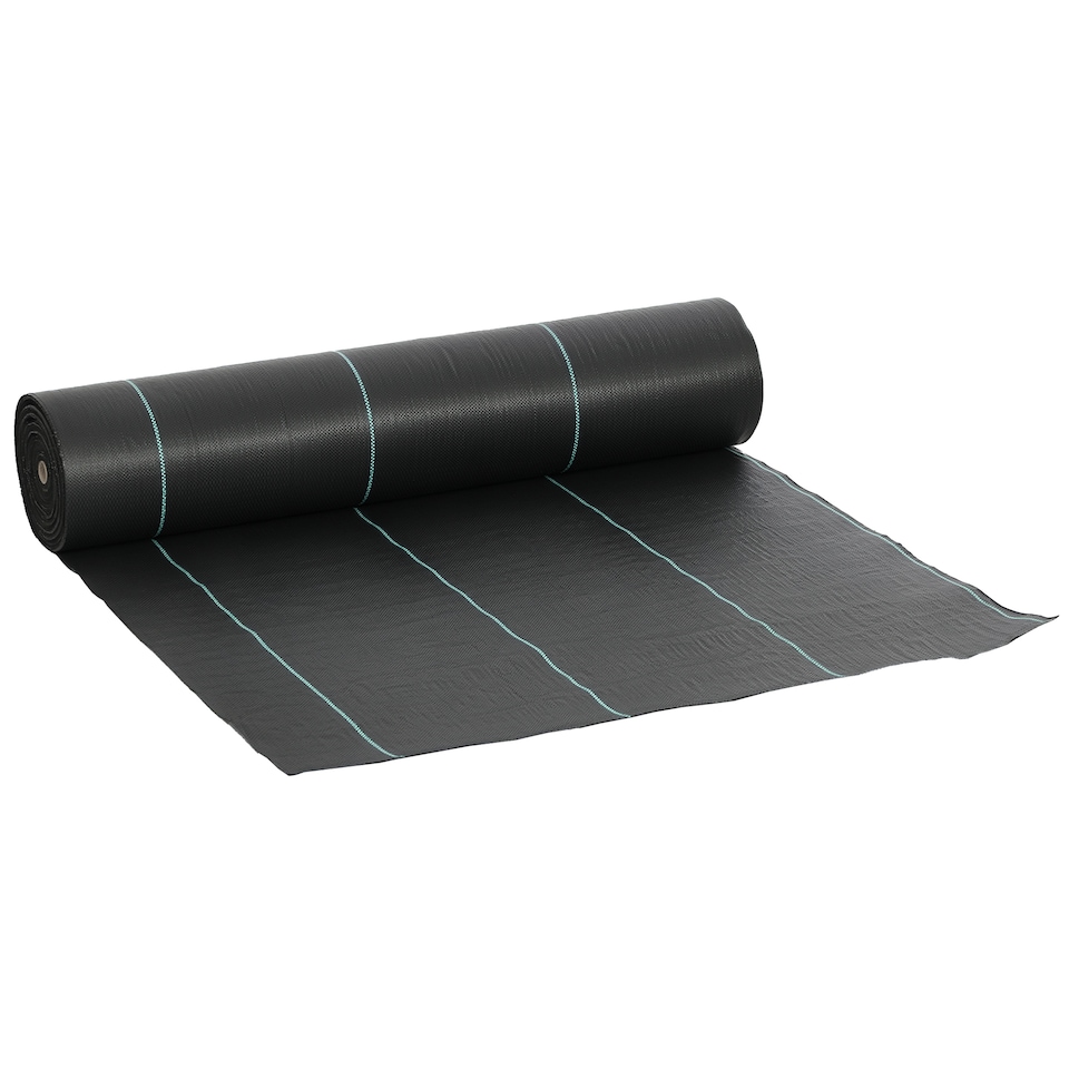 image 1 of Outsunny 2m x 90m Weed Control Membrane, Heavy Duty Weed Barrier Fabric