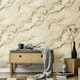 image 2 of Aurelian Marble Wallpaper in Cream & Gold Cream
