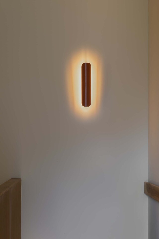image 1 of Novo Flush Wall Lamp Terracotta 2700K