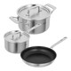 image 9 of CULINARY FIVEPLY 3pc Mixed Cookware Set