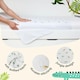 image 9 of Toddler Potty Training Bed Pad with Tucks - Soft Waterproof Bedwetting Pee Protector Mat for Kids - Multi-Layer Non-Slip Washable Absorbs Up to 2000ml 90 x 85cm White | Explorer | Single