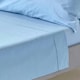 image 1 of Homescapes Blue Egyptian Cotton Flat Sheet 200 TC, King | Blue | King