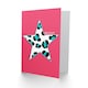 image 2 of Pink Teal Bright Leopard Quote Card