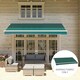 image 9 of Outsunny Replacement Canopy for 3 x 2.5 m Awning (Fabric Only) Green | Green