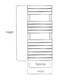 image 2 of 1100mm (H) x 500mm (W) - Vertical Bathroom Towel Radiator (Derby) - (1.1m x 0.5m)