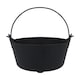 image 2 of Halloween Black Plastic Cauldron 24cm