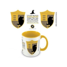 Harry Potter Hufflepuff House Pride Inner Two Tone Mug - Yellow/White/Black - One Size