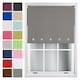 image 1 of FURNISHED Blackout Roller Blinds with Round Eyelets Cut to Size Easy Fit Window Shade | Grey | Dark Grey | (W) 240cm x (L) 210cm