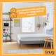 image 5 of Snug Brilliantly Bouncy Mattress Topper - Single