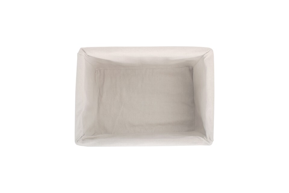 image 1 of Small Lined Double Steamed Storage Basket | Brown | Brown