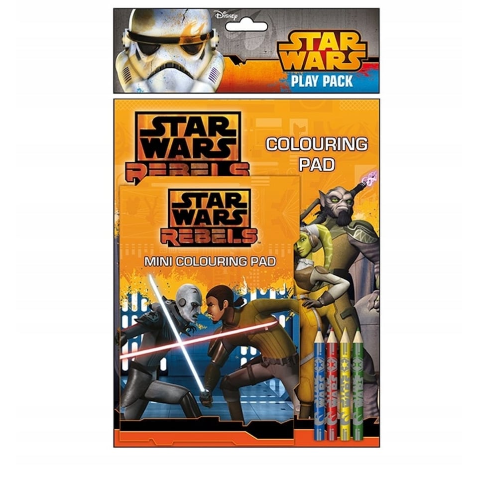 Star Wars Rebels Characters Colouring Set - Orange - One Size