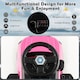 image 9 of COSTWAY Kids Electric Car 6V Powered Police Cars Pink