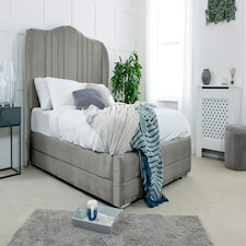 Dorridge Plush Superking Bed Frame - Silver